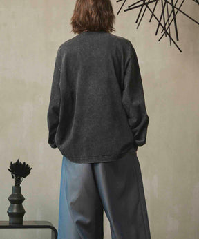 Artist Graphical Embroidery Prime-Over Crew Neck Long Sleeve T-Shirt