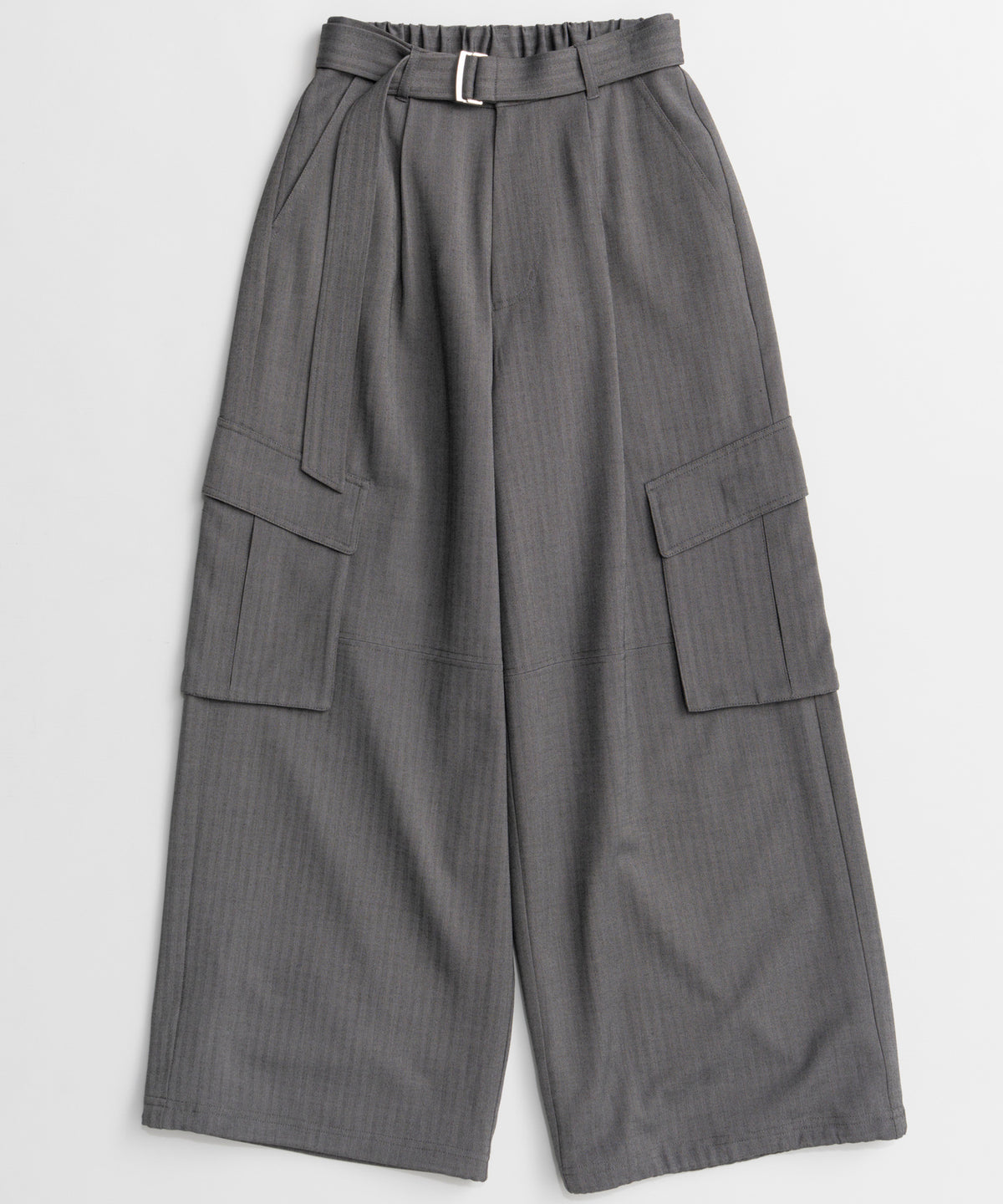 【26AUTUMN PRE-ORDER】Belted Suiting Cargo Pants