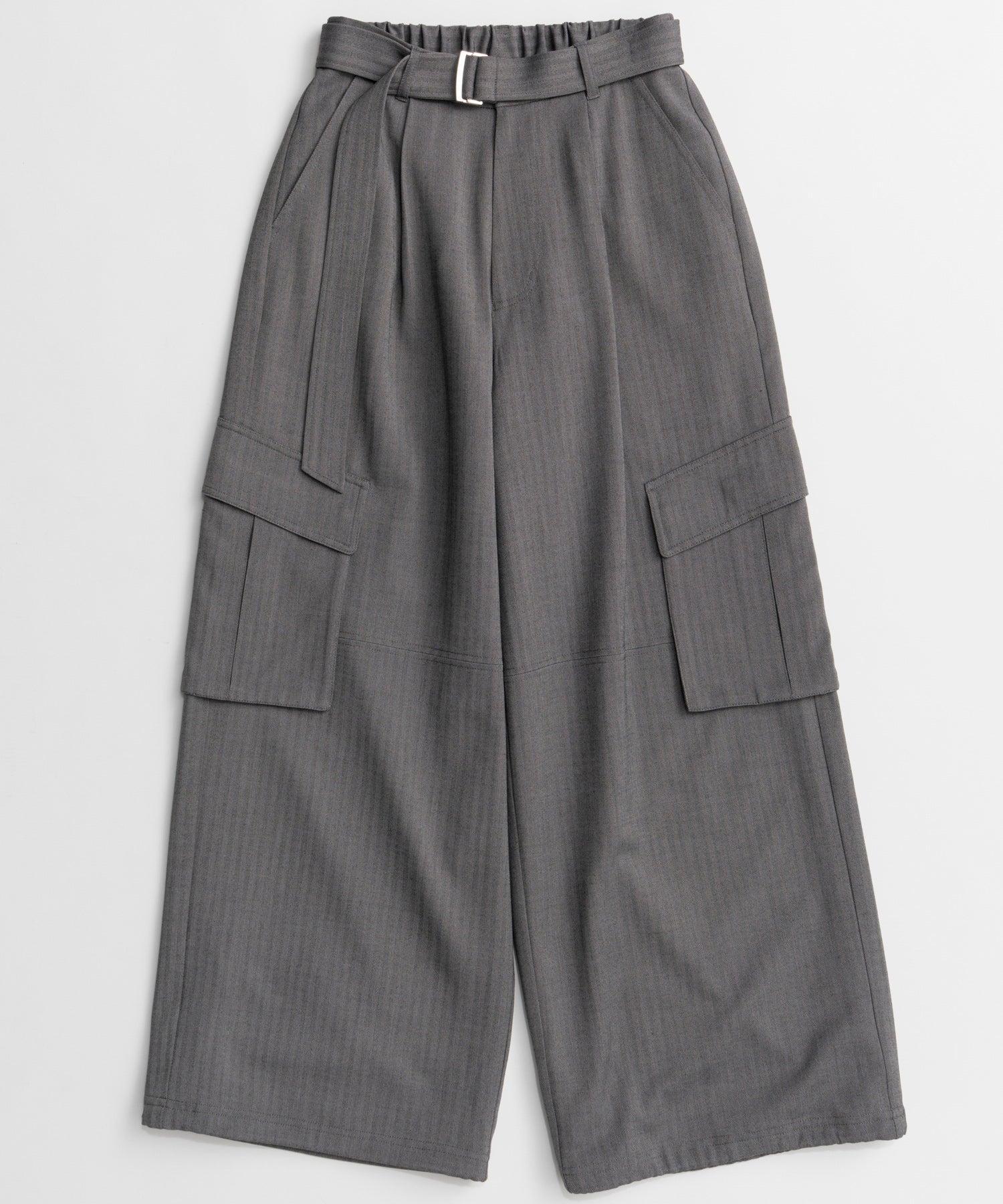 【26AUTUMN PRE-ORDER】Belted Suiting Cargo Pants