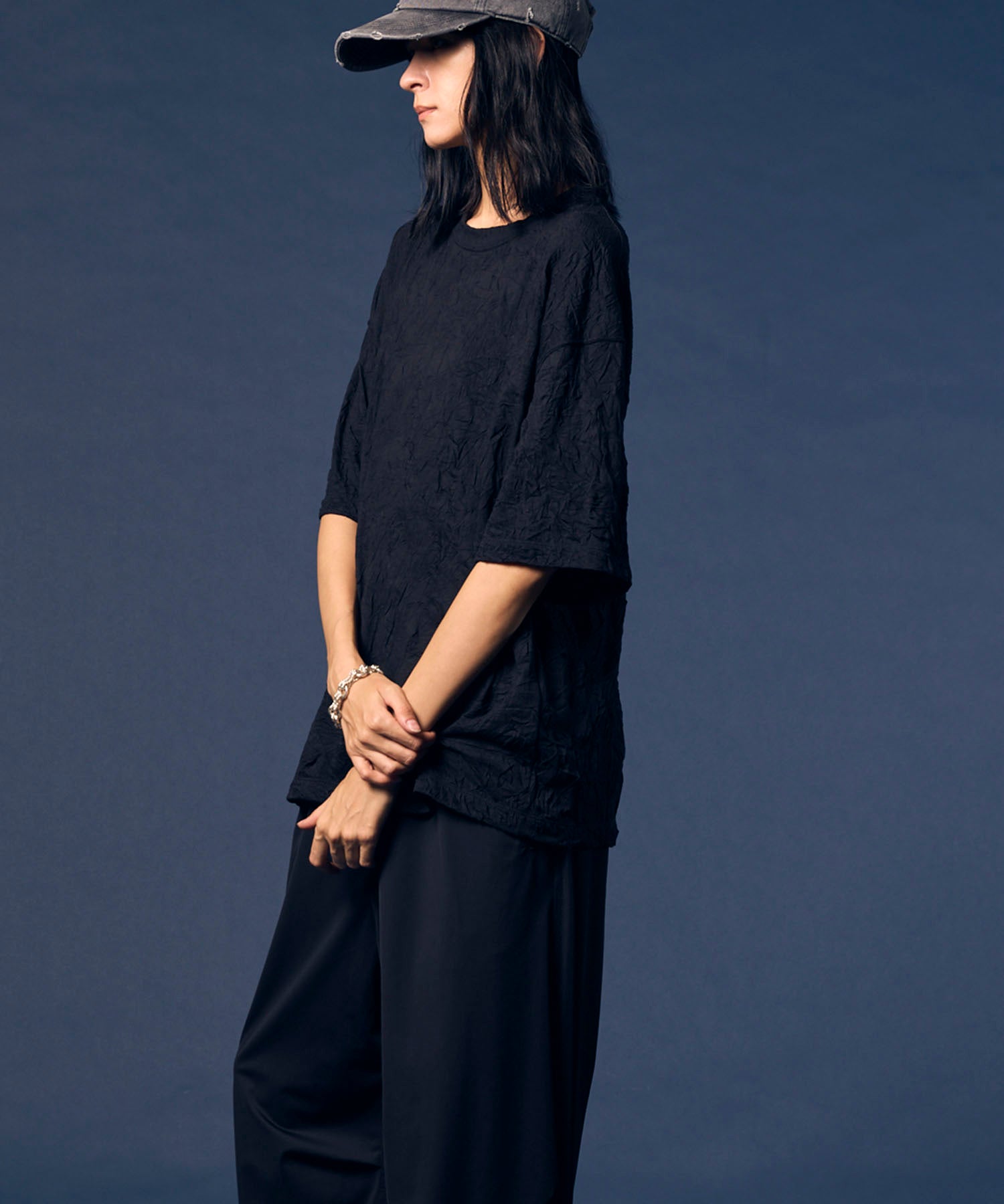 捕获洗衣机处理Prime-Over船员脖子T恤