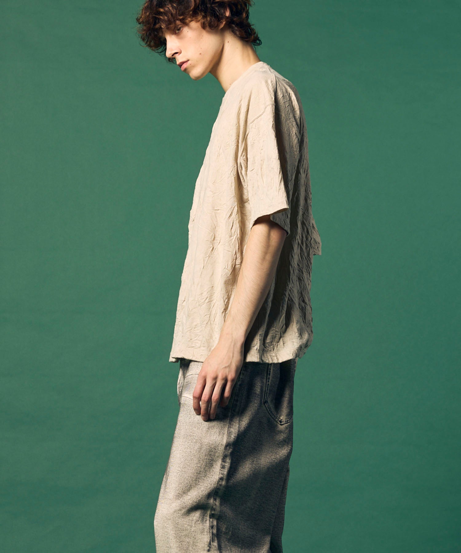 捕获洗衣机处理Prime-Over船员脖子T恤