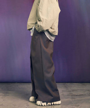 4 가지 색상 샹 브레이 세탁 가능한 양모 프라임 전역의 두 개의 턱 넓은 바지