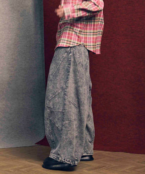 Prime-Wide Denim Balloon Pants