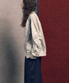 编织组合额叶套头衫