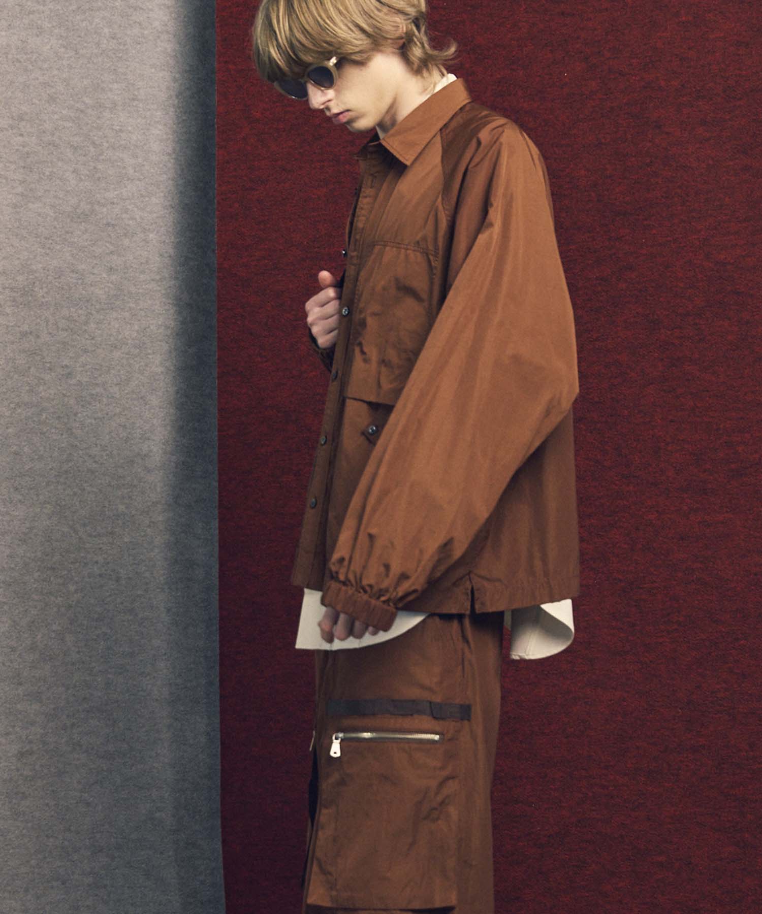 Prime-Over Raglan Sleeve Pocket Shirts Blouson