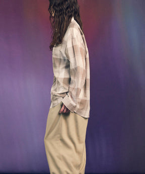 Prime-Over Cotton Organdy 일반 칼라 셔츠를 확인하십시오