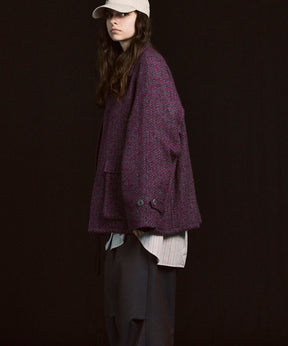 [이탈리아 데드 스톡 패브릭] 프라임 오버 라글란 슬리브는 칼레인 블루슨