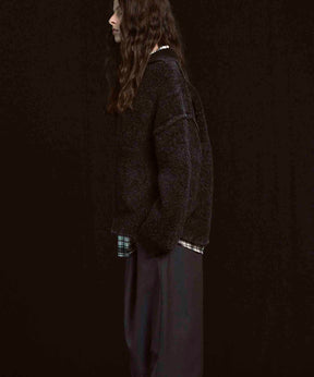 Gradation Short Length Prime-Over V-Neck Knit Pullover