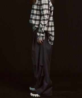 4 Colors Chambray Washable Wool Prime-Wide Snow Pants