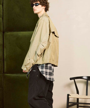 주요 멀티 포켓 블루슨