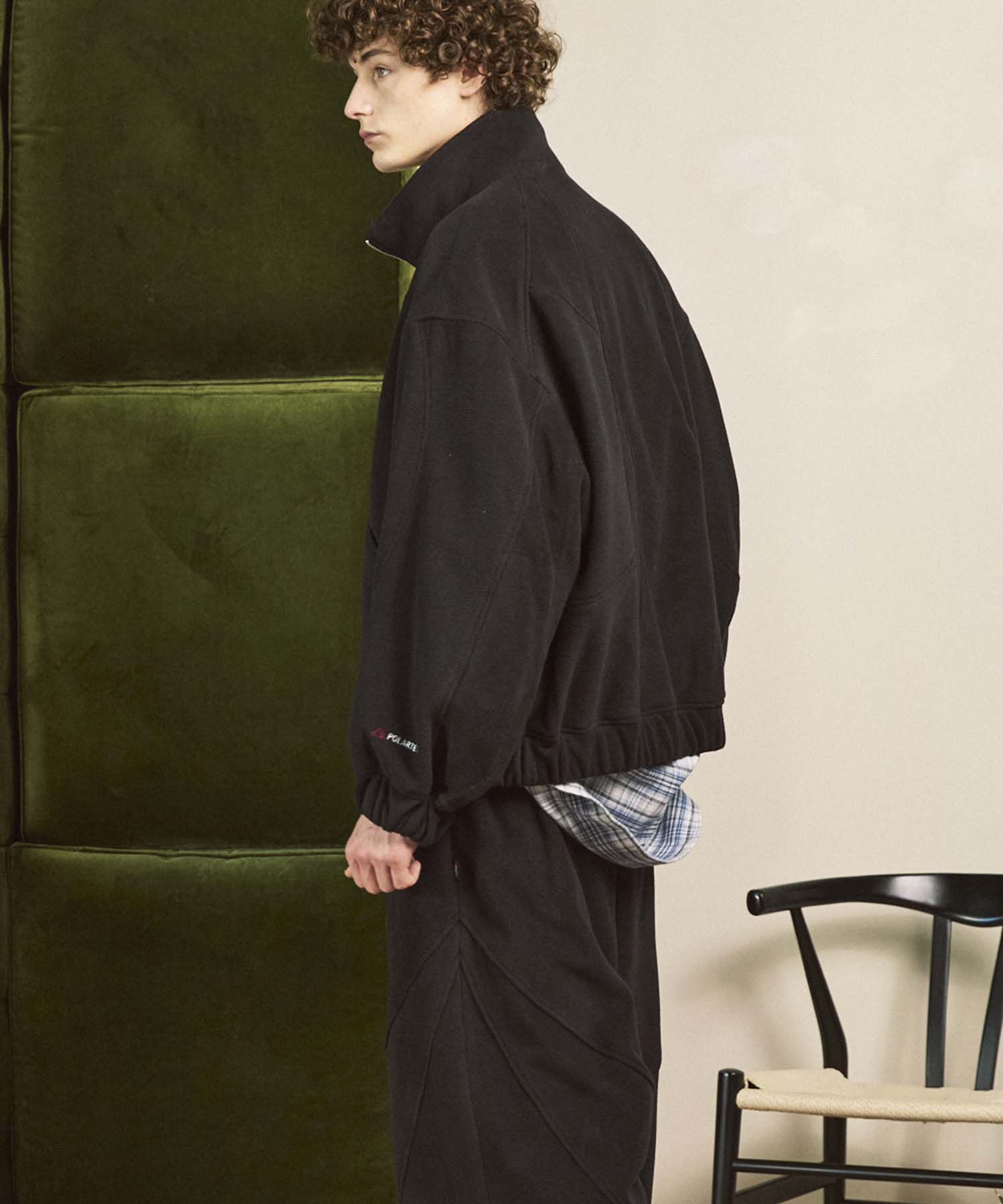 Prime-Over Denim Switching Blouson