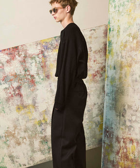 Prime-Over Crew Neck Long Sleeve Waffle T-Shirt