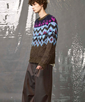 Gradation Short Length Prime-Over V-Neck Knit Pullover