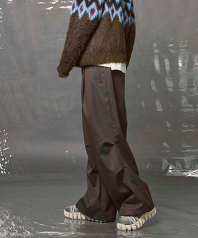 4 Colors Chambray Washable Wool Prime-Wide Snow Pants