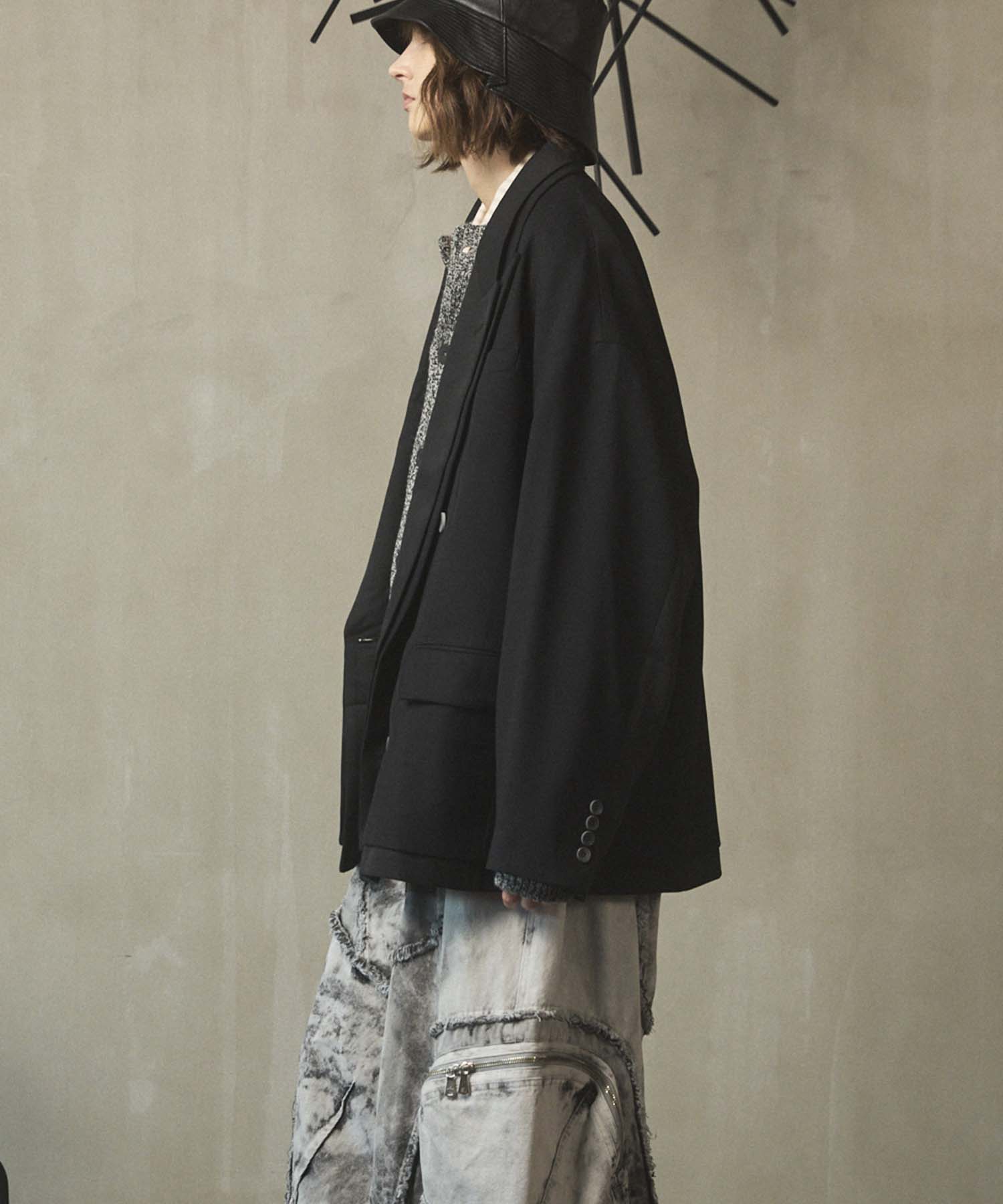 Prime-Over Layering Double Breasted Tailored Jacket