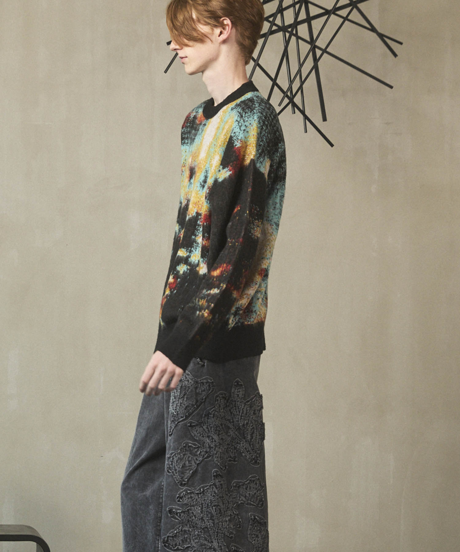 25AW PRE-ORDER】Contemporary Art Jacquard Prime-Over Crew