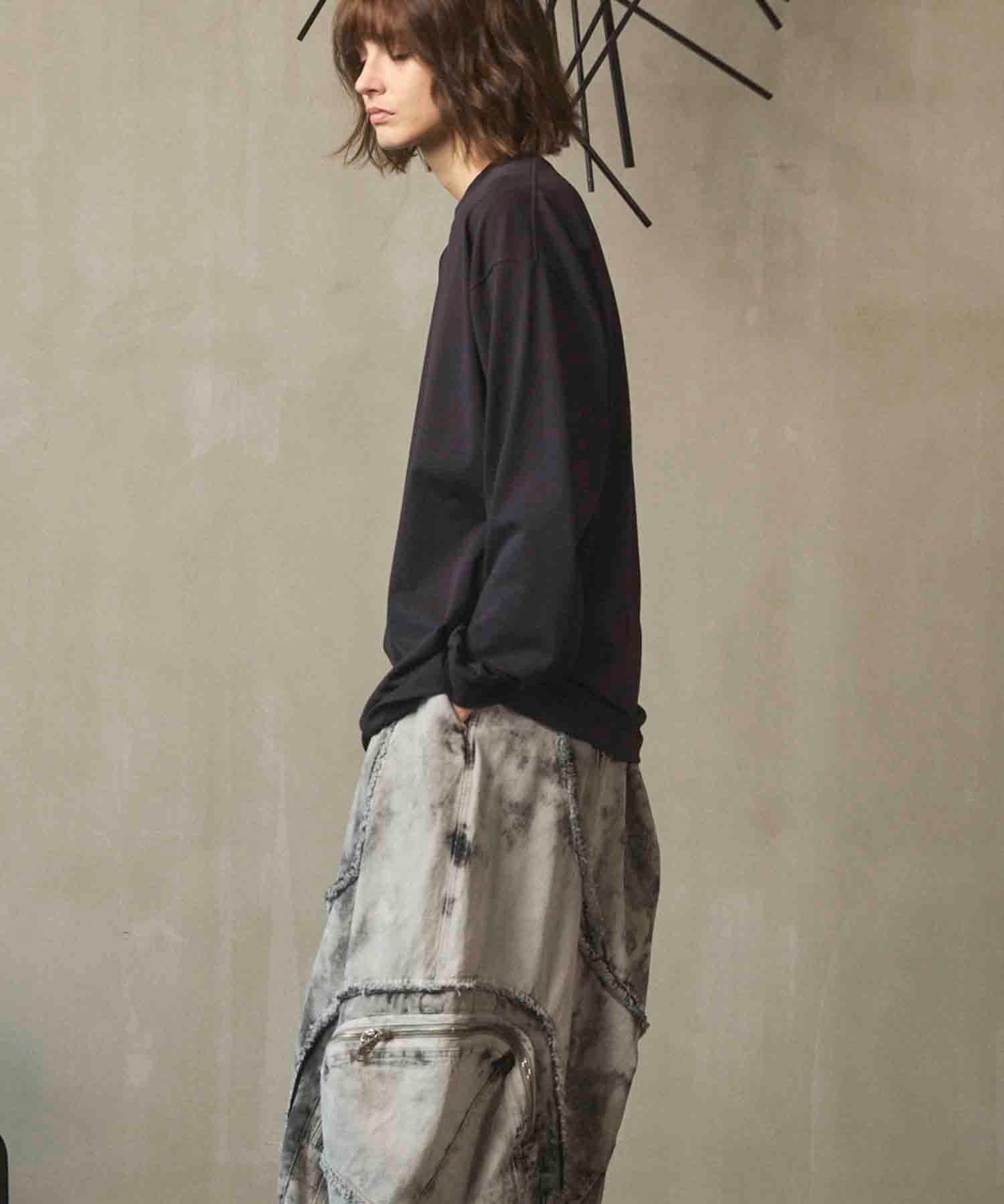 Artist Graphical Embroidery Prime-Over Crew Neck Long Sleeve T-Shirt