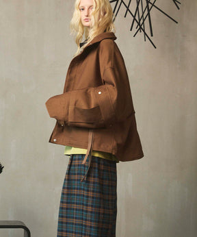 Prime-Over Cargo Big Poket Stand Collar Blouson