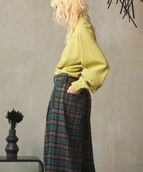 Curve switching Prime-Over Henry Neck Long Sleeve T-Shirt