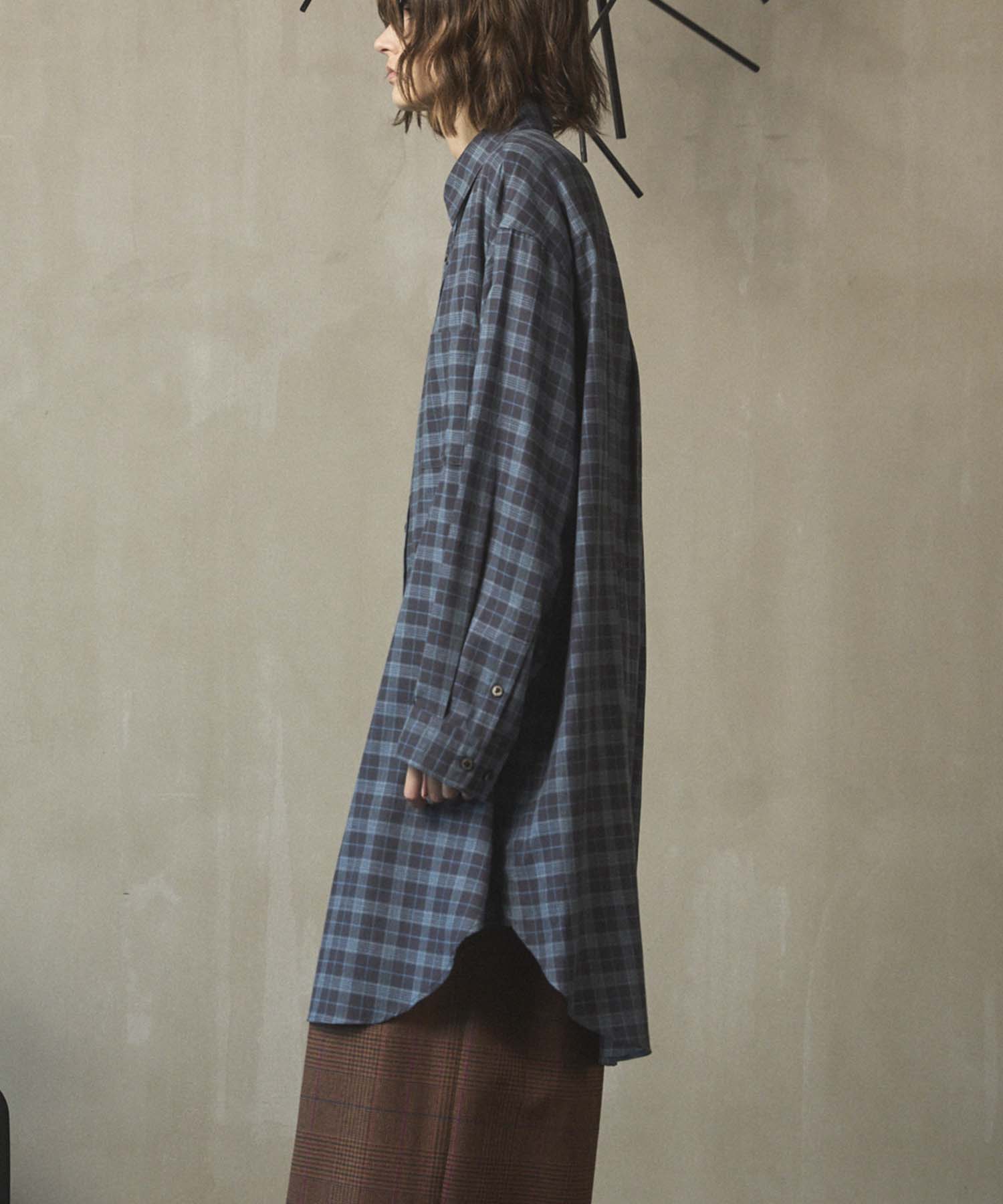 [Sales open at 12:00 on Saturday, September 13th] [Italian Dead Stock Fabric] Prime-Over Maxi Shirts Coat