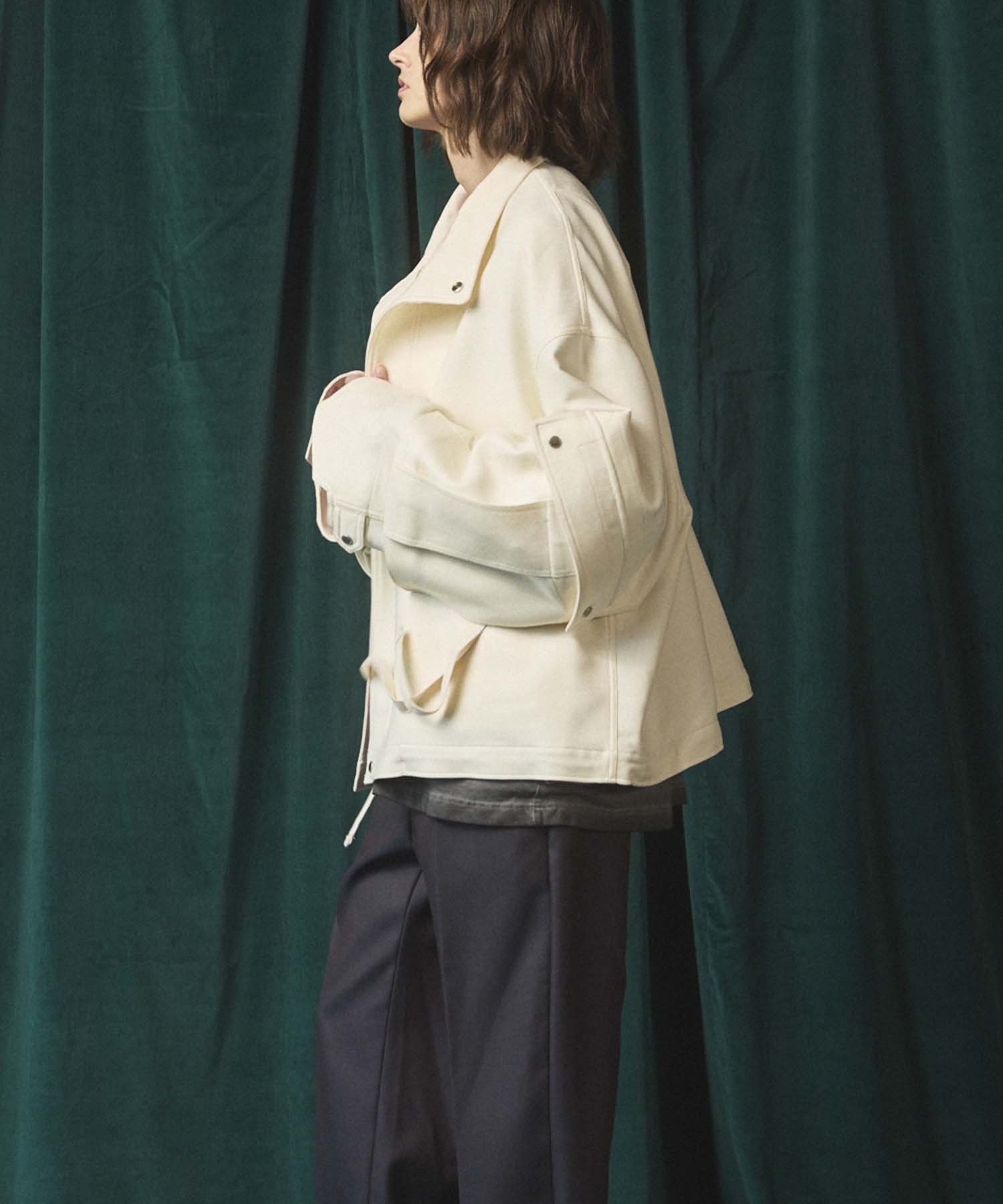 Prime-Over Cargo Big Poket Stand Collar Blouson