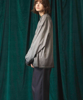 Gradation Dyed Prime-Over Crew Neck Long Sleeve T-Shirt