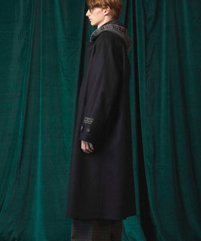Super140s Prime-Over Melton Balmachan Coat
