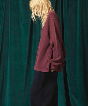 Prime-Over Crew Neck Long Sleeve Waffle T-Shirt