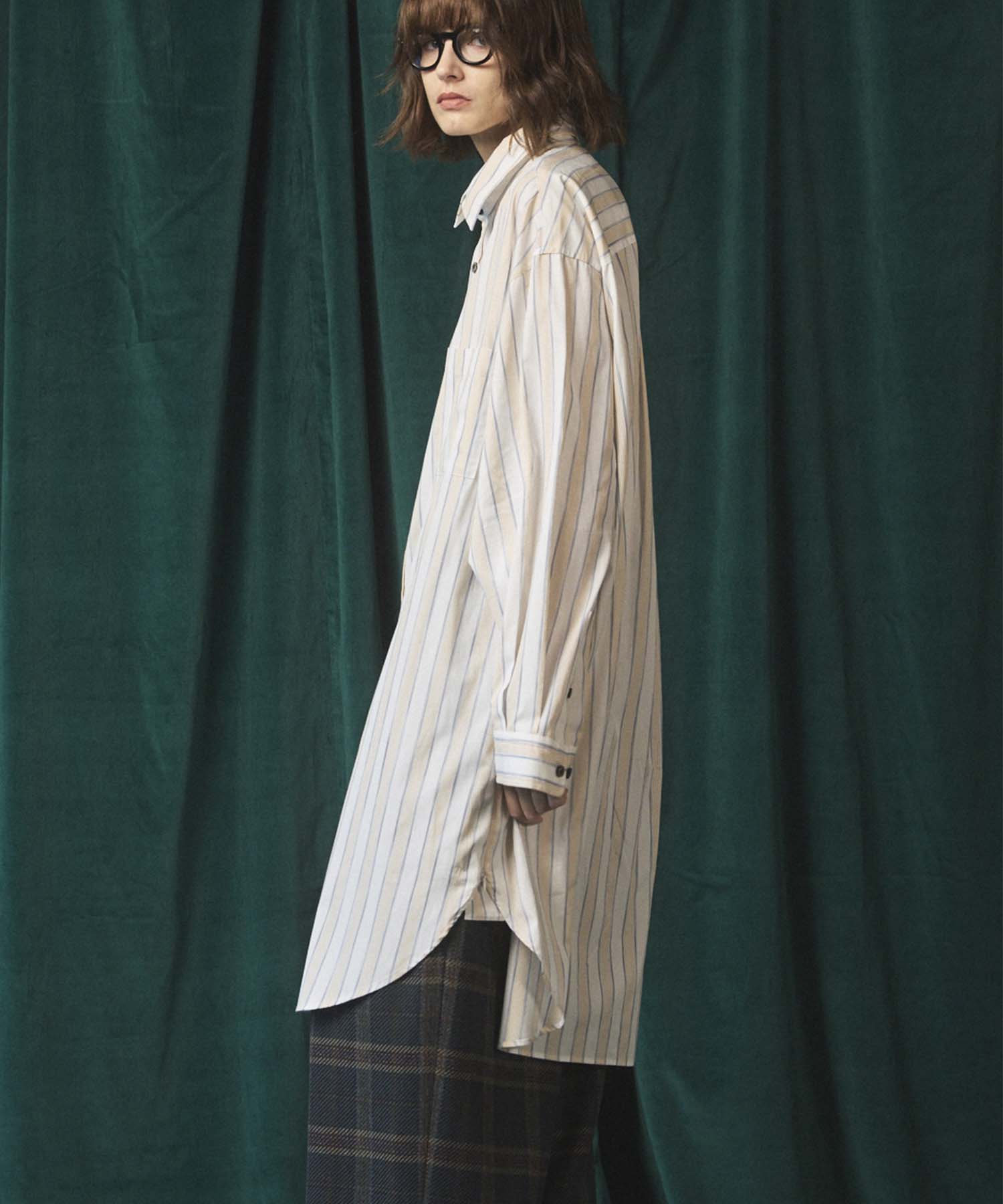 [Sales open at 12:00 on Saturday, September 13th] [Italian Dead Stock Fabric] Prime-Over Maxi Shirts Coat