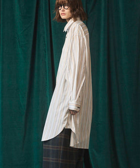 [Sales open at 12:00 on Saturday, September 13th] [Italian Dead Stock Fabric] Prime-Over Maxi Shirts Coat