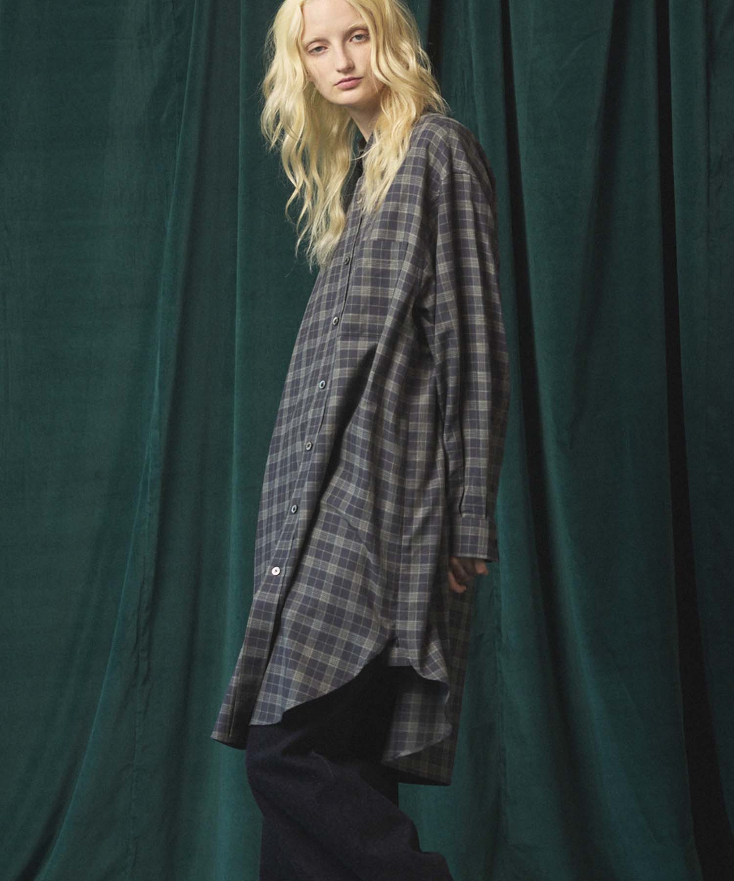 [Sales open at 12:00 on Saturday, September 13th] [Italian Dead Stock Fabric] Prime-Over Maxi Shirts Coat