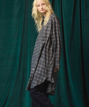 [Sales open at 12:00 on Saturday, September 13th] [Italian Dead Stock Fabric] Prime-Over Maxi Shirts Coat