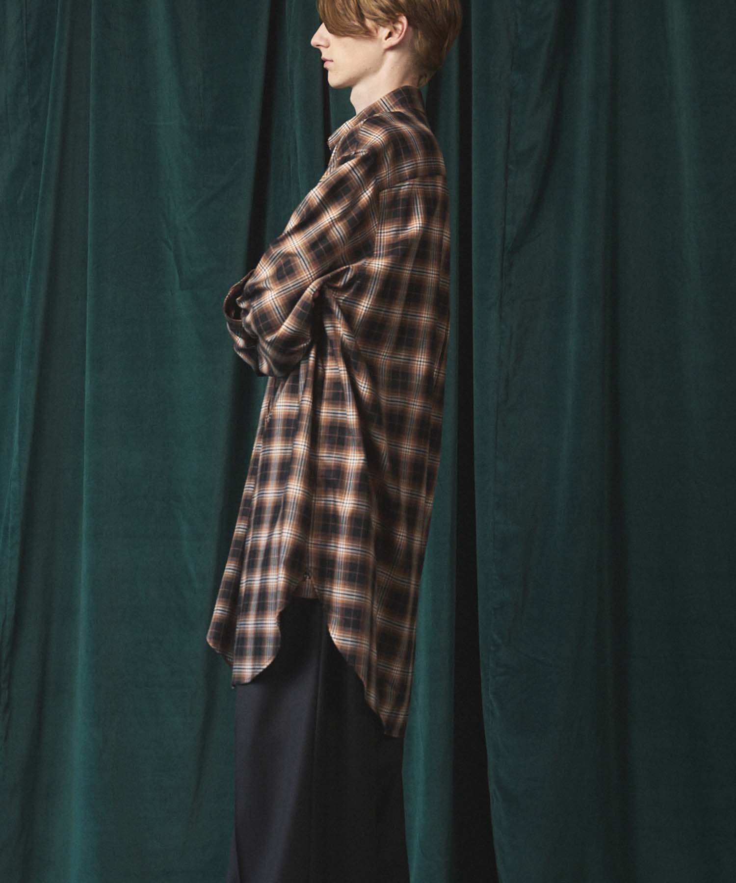 [Sales open at 12:00 on Saturday, September 13th] [Italian Dead Stock Fabric] Prime-Over Maxi Shirts Coat