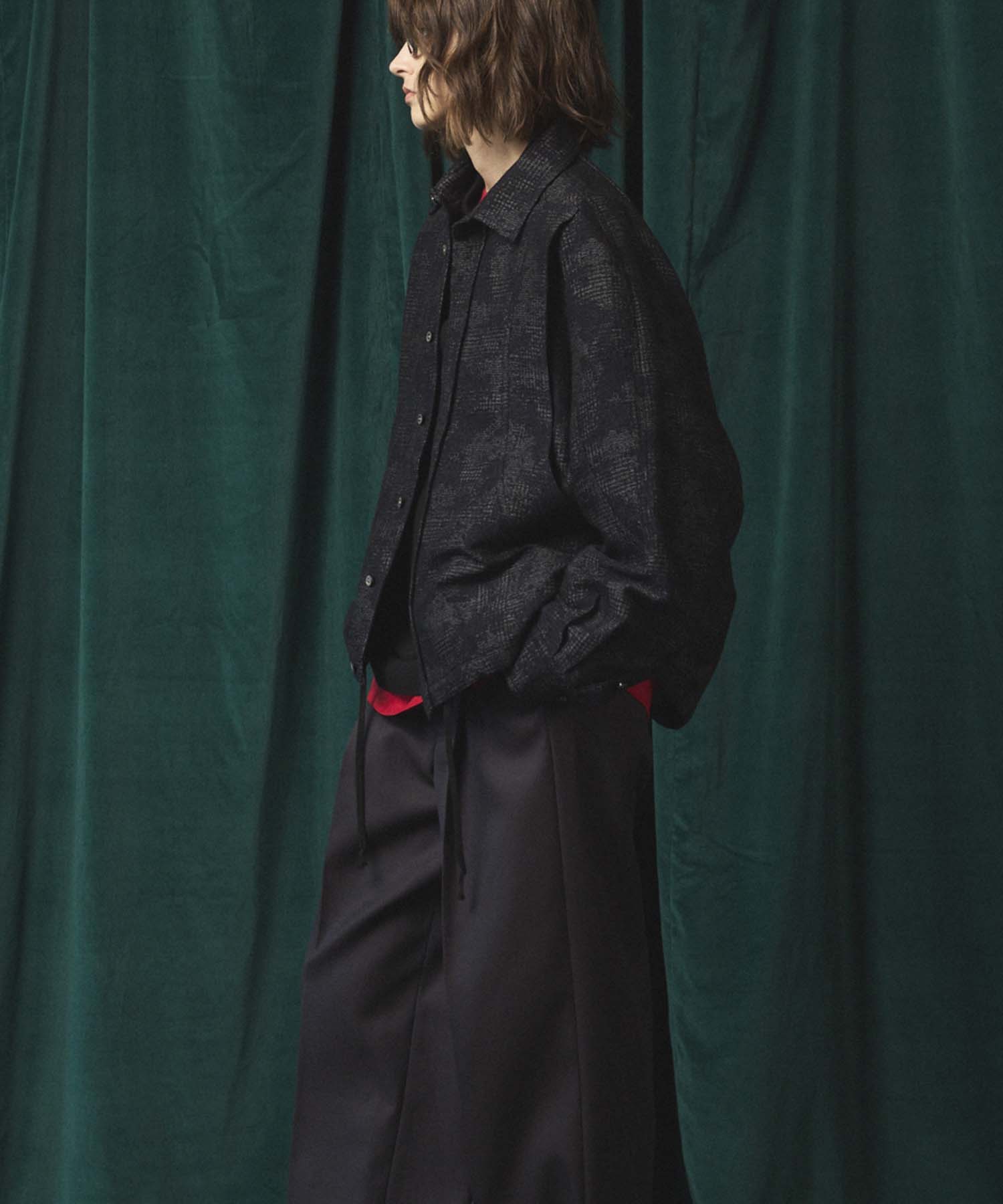 Italian Dead Stock Fabric】Prime-Over Curved Pocket Shirts