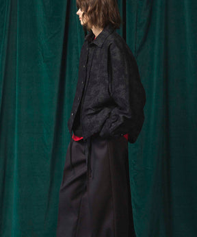 [Sale starts at 12:00 pm on Saturday, September 13th] [Italian Dead Stock Fabric] Prime-Over Curved Pocket Shirts Blouson