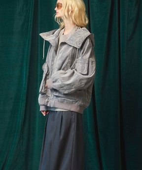 Different Material Docking Prime-Over Military Blouson