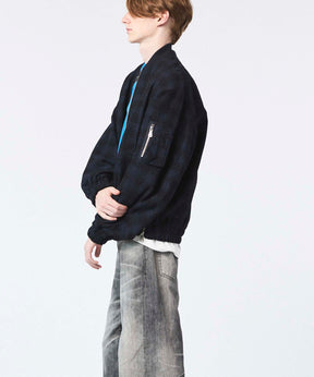 [Sale starts at 12:00 pm on Saturday, September 13th] [Italian Dead Stock Fabric] Prime-Over MA-1 Bomber Jacket