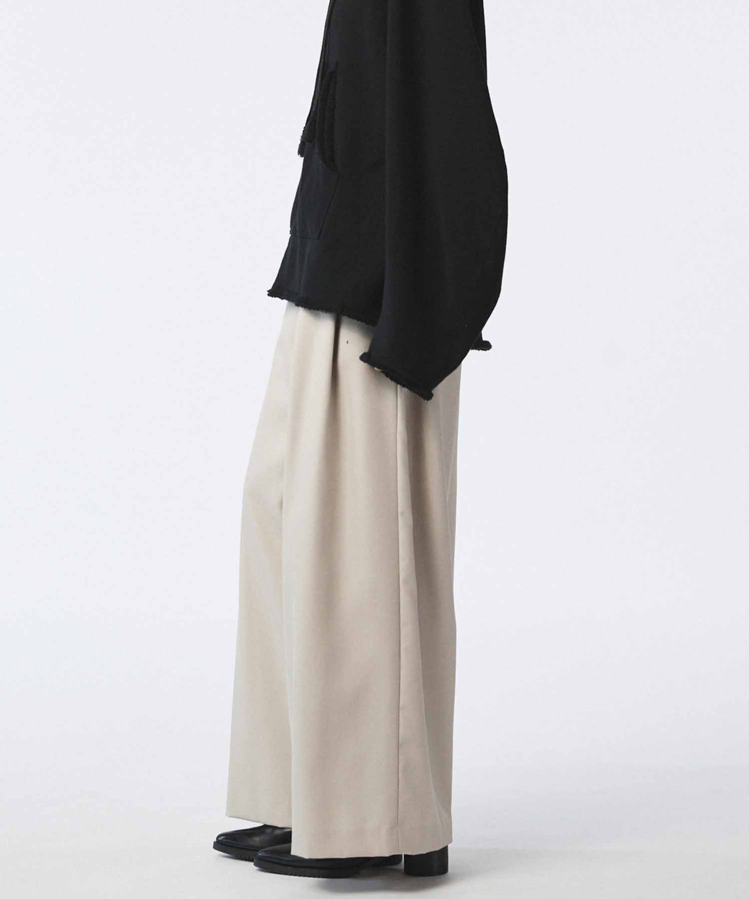 4 Colors Chambray Washable Wool Baggy Wide Pants