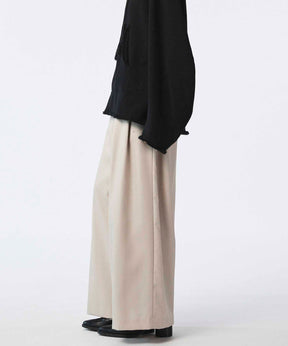 4 Colors Chambray Washable Wool Baggy Wide Pants