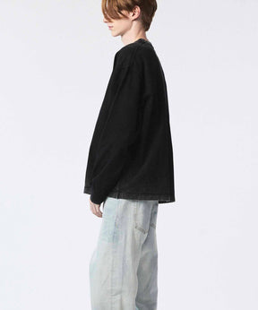 Gradation Dyed Prime-Over Crew Neck Long Sleeve T-Shirt