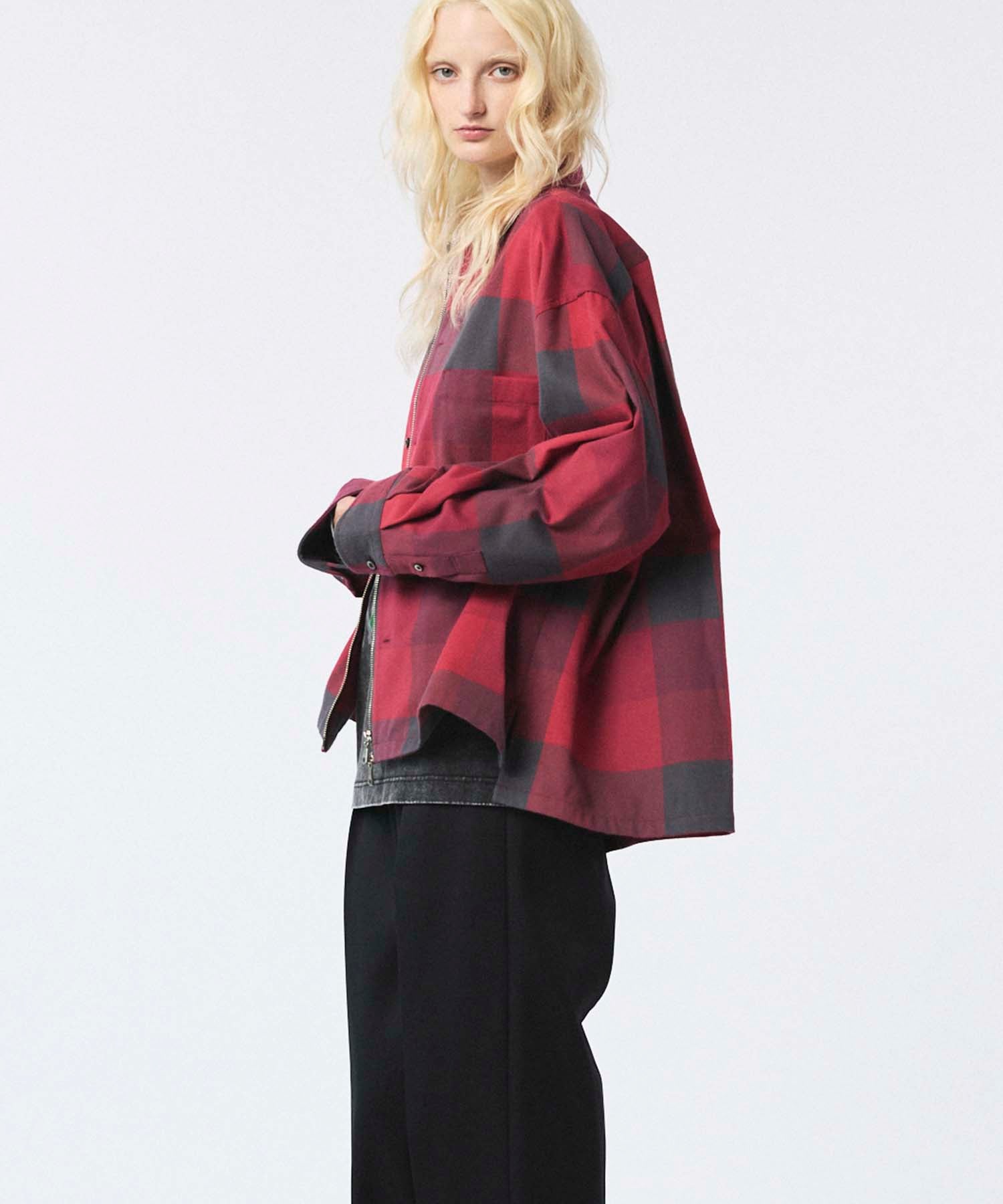 [Sales open at 12:00 on Saturday, September 13th] [Italian Dead Stock Fabric] Prime-Over 2way Zip Shirts