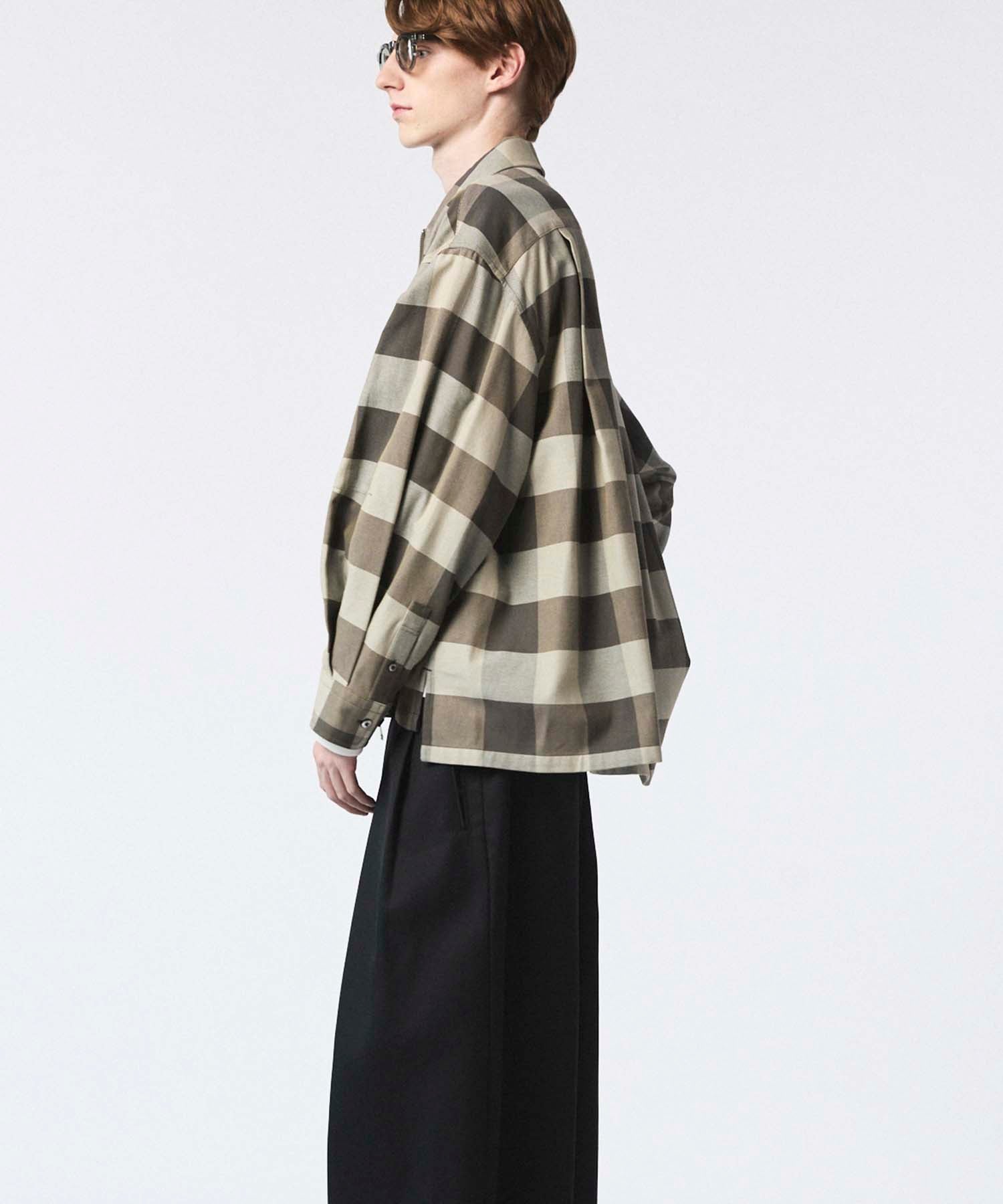 [Sales open at 12:00 on Saturday, September 13th] [Italian Dead Stock Fabric] Prime-Over 2way Zip Shirts