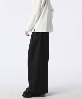 4 Colors Chambray Washable Wool Baggy Wide Pants