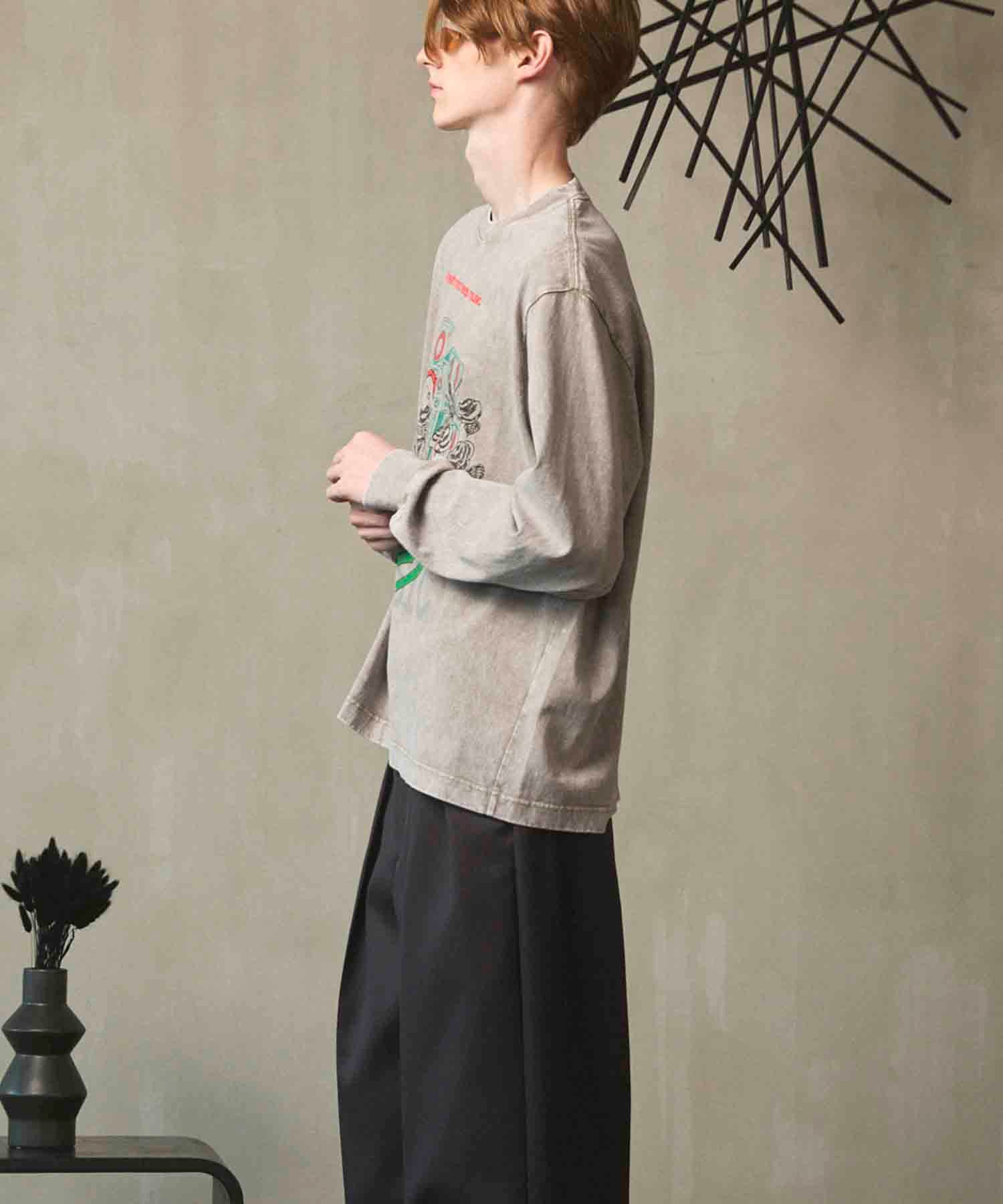 philme embroidery long sleeve T 新品未開封 Artist Graphical Embroidery Prime-Over Crew Neck Long Sleeve