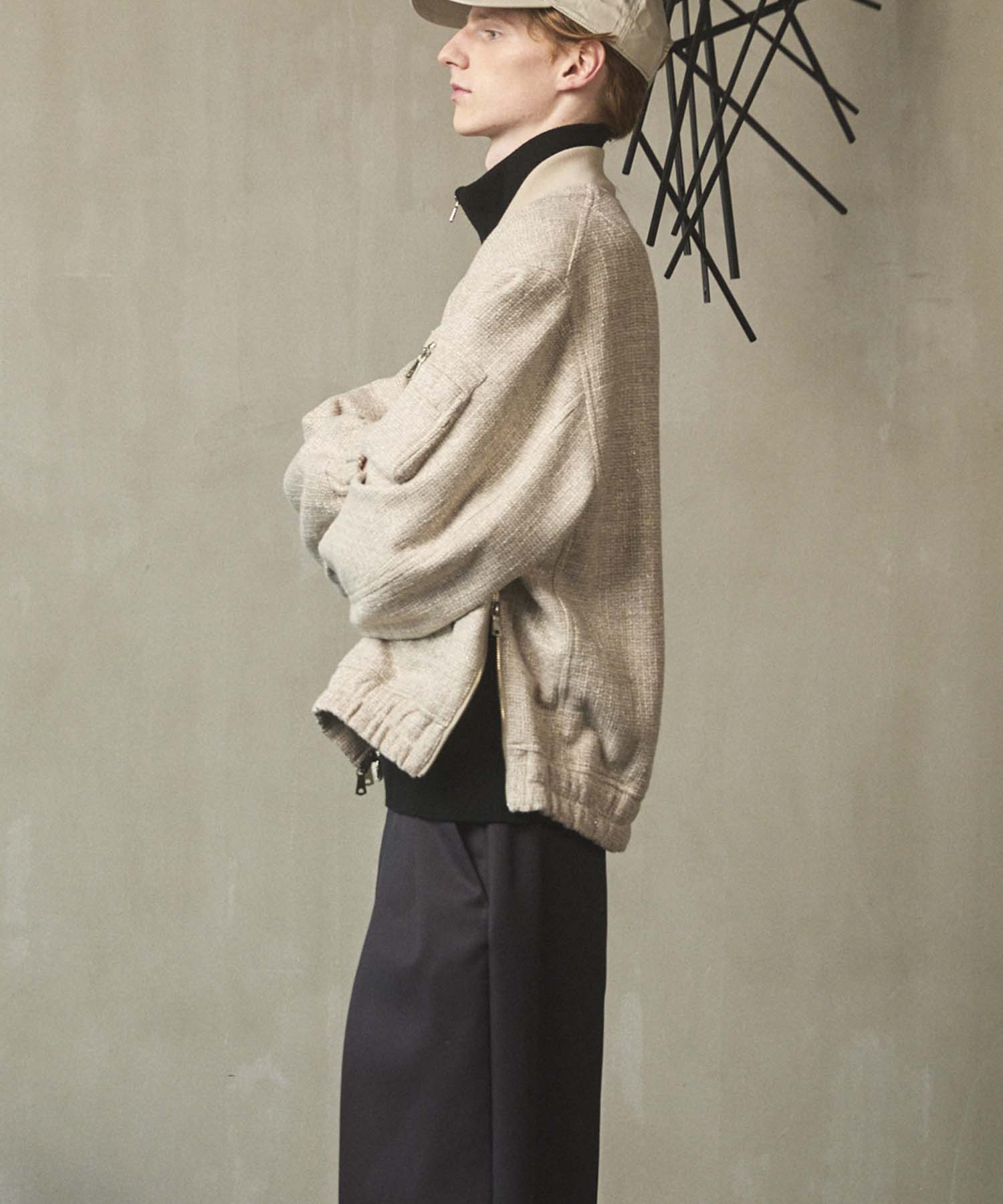 Italian Dead Stock Fabric】Prime-Over MA-1 Bomber Jacket