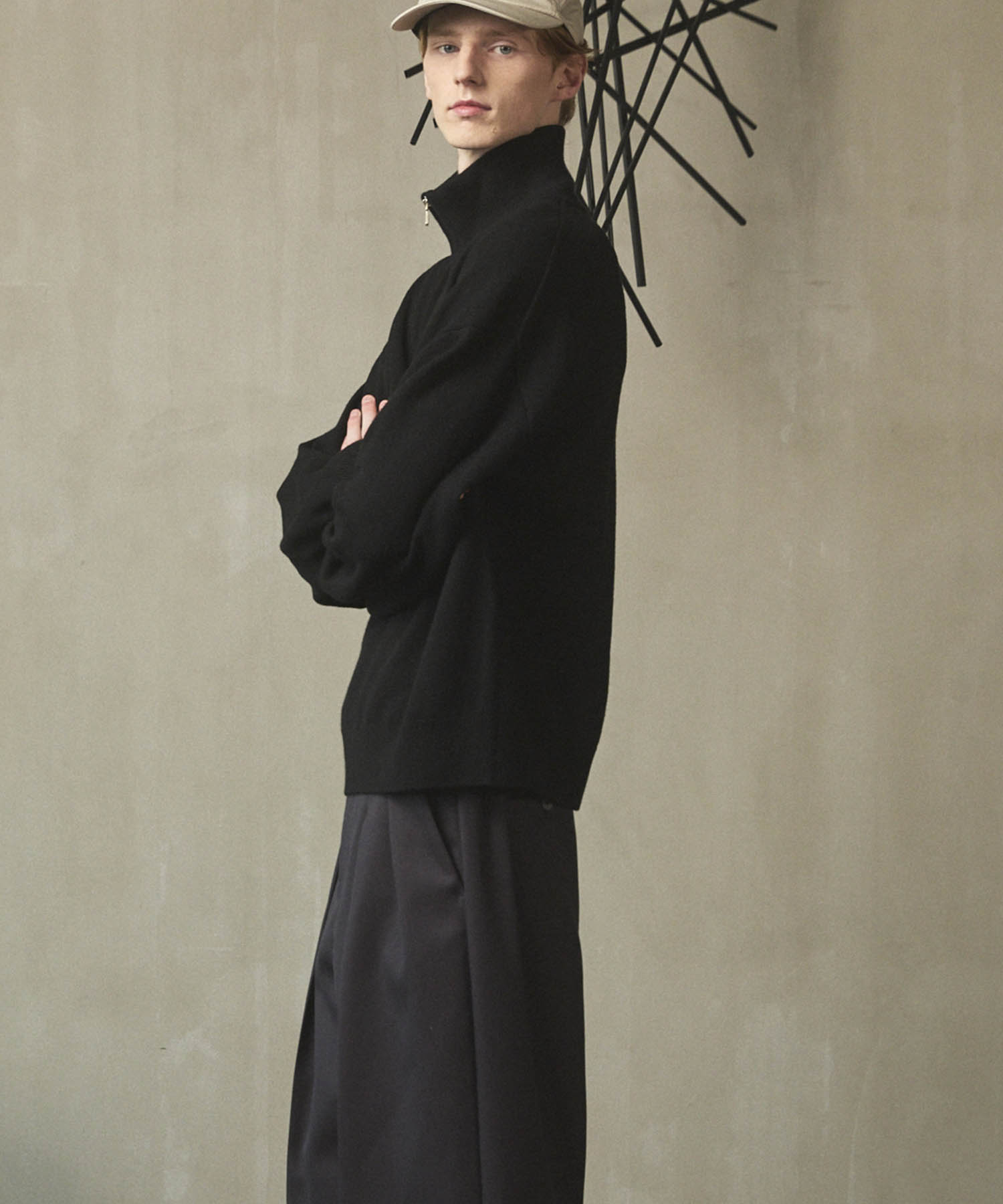 [25AW PRE-ORDER] Cashfeel Extra Fine Merino Wool Prime-Over Half Zip Knit Pullover