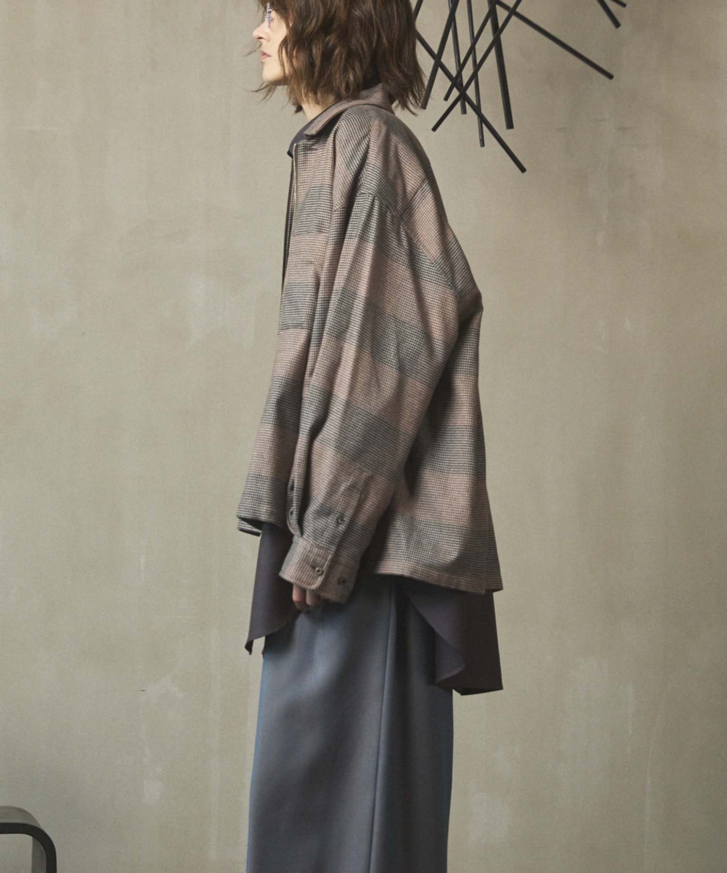 [Sales open at 12:00 on Saturday, September 13th] [Italian Dead Stock Fabric] Prime-Over 2way Zip Shirts