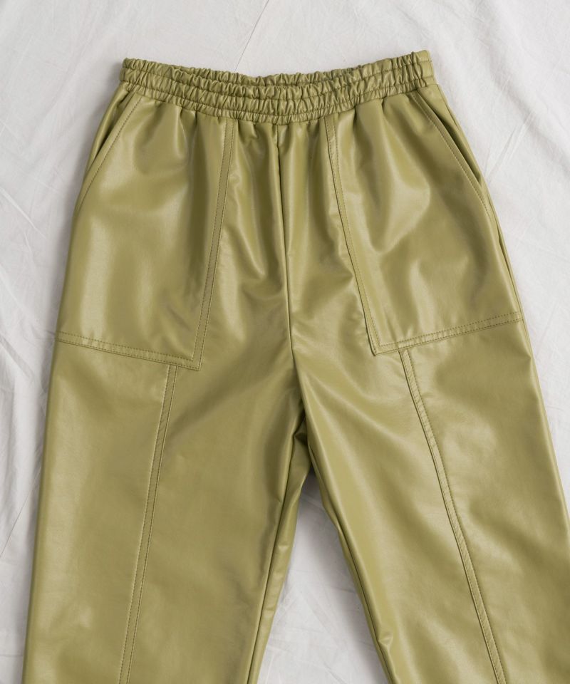 【SALE】Vegan Leather Easy Pants