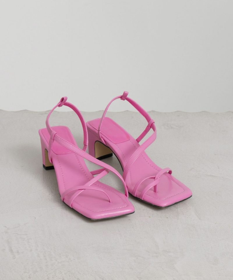 【SALE】Lace up Asymmetry Sandal