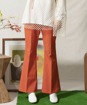 憧れ easy 完売アイテム【badhiya】Flare pants velor - スラックス